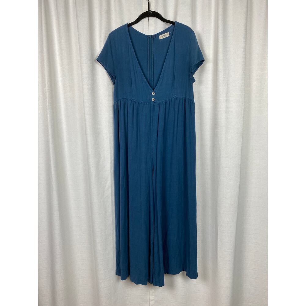 Natural Life Blue Avery Wide Leg Linen Blend Jumpsuit Sz.XS/S - Picture 6 of 16